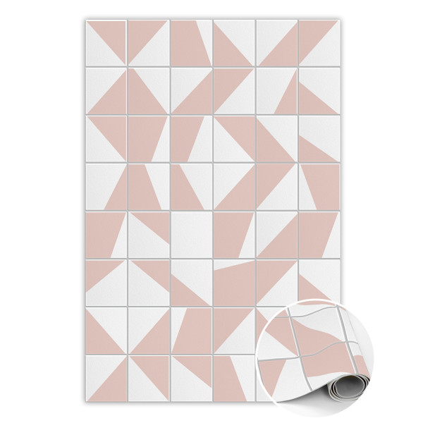 Modny dywan winylowy Akwarelowe formy 80 x 120 cm 254392