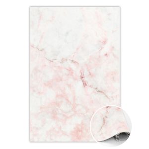 Modny dywan winylowy Biało różowy kamień 100 x 150 cm 433816 Modny dywan winylowy Biało różowy kamień 100 x 150 cm 433816