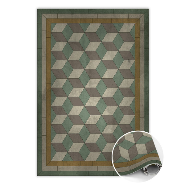 Modny dywan winylowy Bloki 140 x 210 cm 433757