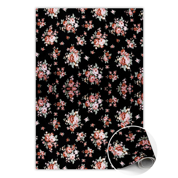 Modny dywan winylowy Bukiety kwiatowe 60 x 90 cm 433838