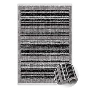 Modny dywan winylowy Czarne paski 60 x 90 cm 434103