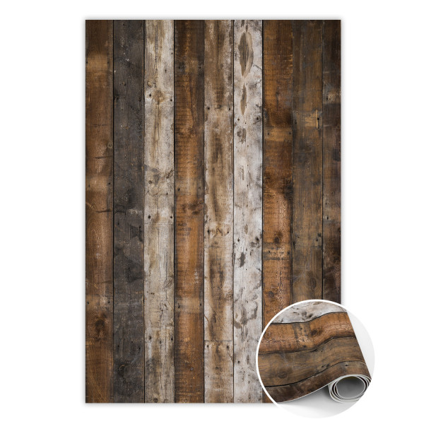 Modny dywan winylowy Deski ciemna 120 x 180 cm 434175