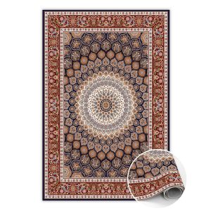 Modny dywan winylowy Geometryczna mandala 140 x 210 cm 449807 Modny dywan winylowy Geometryczna mandala 140 x 210 cm 449807