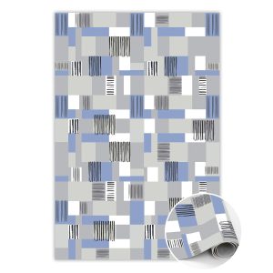 Modny dywan winylowy Geometryczne prostokąty 120 x 180 cm 449882