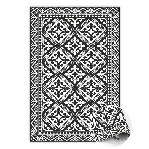 Modny dywan winylowy Geometryczne wzory 140 x 210 cm 449515