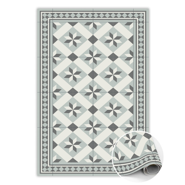 Modny dywan winylowy Gwiazda ośmioramienna 80 x 120 cm 449560