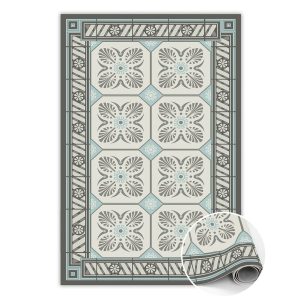 Modny dywan winylowy Kafelki vintage 80 x 120 cm 449836 Modny dywan winylowy Kafelki vintage 80 x 120 cm 449836
