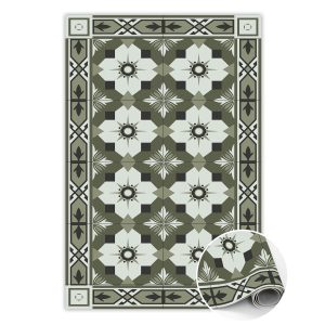 Modny dywan winylowy Kafelkowy geometryczny wzór 60 x 90 cm 449802 Modny dywan winylowy Kafelkowy geometryczny wzór 60 x 90 cm 449802