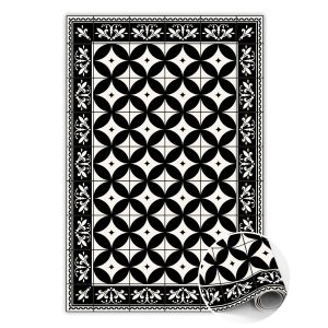 Modny dywan winylowy Koła w kafelkach 100 x 150 cm 450945 Modny dywan winylowy Koła w kafelkach 100 x 150 cm 450945
