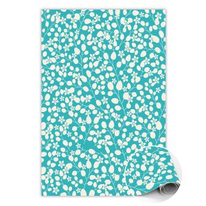 Modny dywan winylowy Kwieciste łodygi 140 x 210 cm 450769 Modny dywan winylowy Kwieciste łodygi 140 x 210 cm 450769
