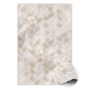 Modny dywan winylowy Marmurowe panele 120 x 180 cm 455389 Modny dywan winylowy Marmurowe panele 120 x 180 cm 455389