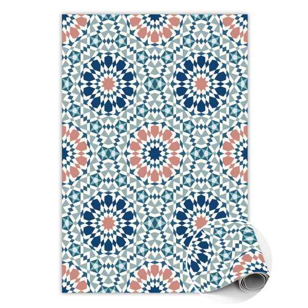 Modny dywan winylowy Marokańska geometria 80 x 120 cm 455323