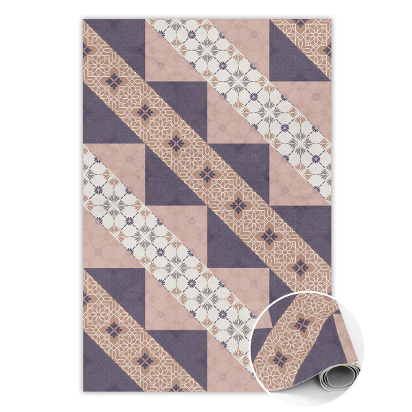 Modny dywan winylowy Modernistyczne paski 120 x 180 cm 455340
