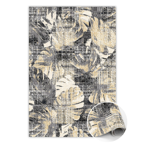 Modny dywan winylowy Motyw liście monstery 120 x 180 cm 455397