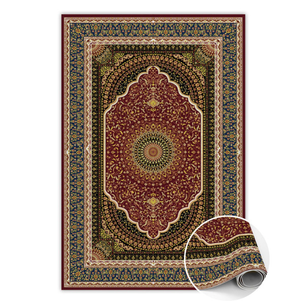 Modny dywan winylowy Paisley azjatycki styl 140 x 210 cm 455428