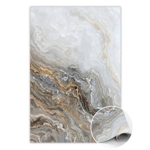 Modny dywan winylowy Perłowy marmur 80 x 120 cm 455314 Modny dywan winylowy Perłowy marmur 80 x 120 cm 455314