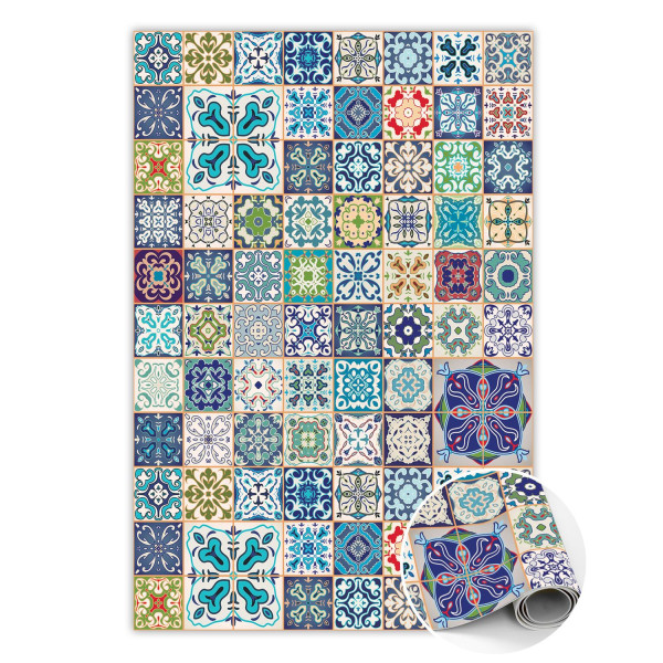 Modny dywan winylowy Portugalski wzór 120 x 180 cm 283502