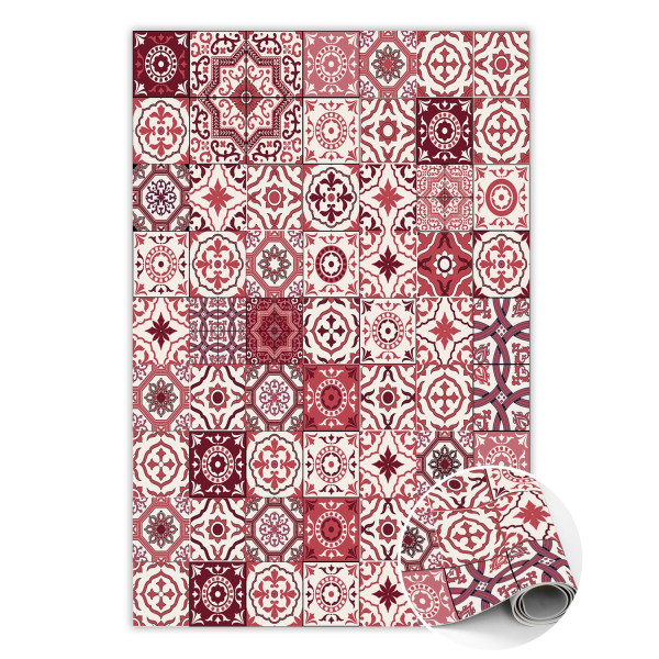 Modny dywan winylowy Portugalskie kafelki 100 x 150 cm 457001