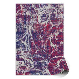 Modny dywan winylowy Retro abstrakcja 150 x 225 cm 457171 Modny dywan winylowy Retro abstrakcja 150 x 225 cm 457171