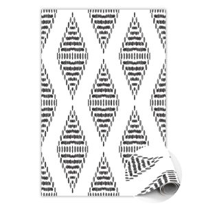 Modny dywan winylowy Romby z kresek 150 x 225 cm 457206 Modny dywan winylowy Romby z kresek 150 x 225 cm 457206