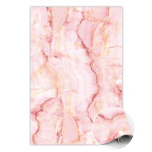 Modny dywan winylowy Różowy marmur 140 x 210 cm 459743 Modny dywan winylowy Różowy marmur 140 x 210 cm 459743