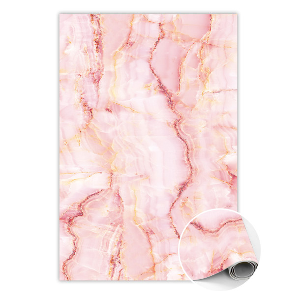 Modny dywan winylowy Różowy marmur 80 x 120 cm 459578