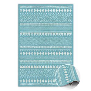 Modny dywan winylowy Wzór 3D 140 x 210 cm 466309 Modny dywan winylowy Wzór 3D 140 x 210 cm 466309