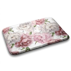 Modny Miękki dywanik łazienkowy Kwiaty – 75×45 cm 182834 Modny Miękki dywanik łazienkowy Kwiaty – 75×45 cm 182834