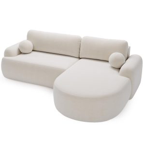 Modny narożnik z funkcją spania do salonu OLIO BIAŁY 1005079