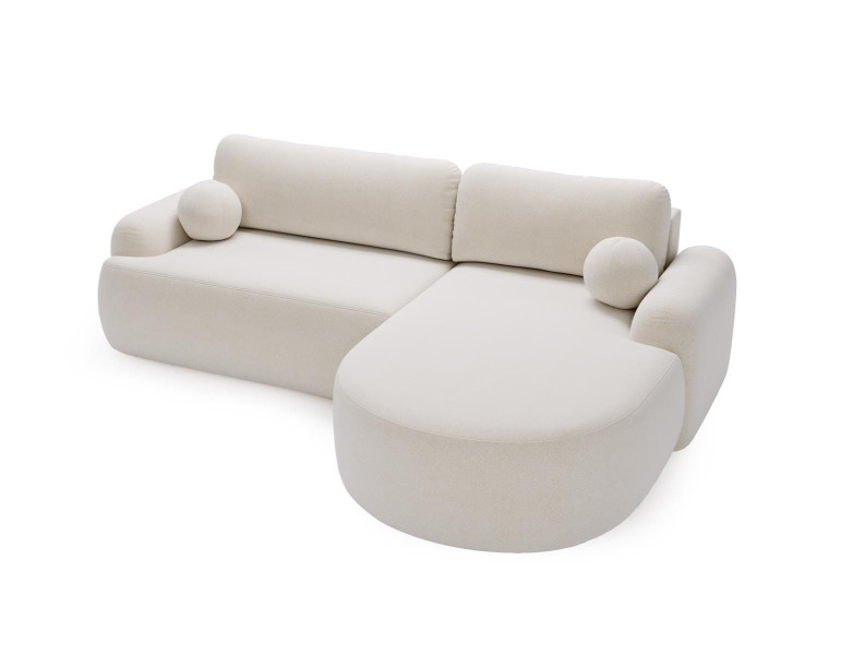 Modny narożnik z funkcją spania do salonu OLIO BIAŁY 1005079