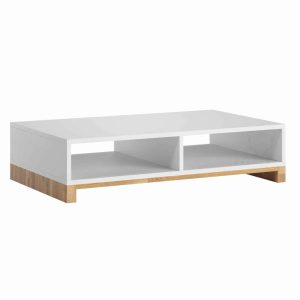 Modny stolik kawowy biały z kolekcji Modern Office 328531 Modny stolik kawowy biały z kolekcji Modern Office 328531