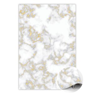 Modny winylowy dywan 60×90 cm – Marble Golden River. 377545 Modny winylowy dywan 60×90 cm – Marble Golden River. 377545