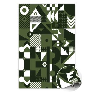 Modny winylowy dywan Abstrakcyjne wzory 120 x 180 cm 254416 Modny winylowy dywan Abstrakcyjne wzory 120 x 180 cm 254416