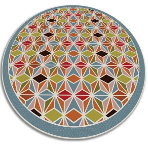 Modny winylowy dywan – Abstrakcyjny kalejdoskop 50 cm 390501 Modny winylowy dywan – Abstrakcyjny kalejdoskop 50 cm 390501