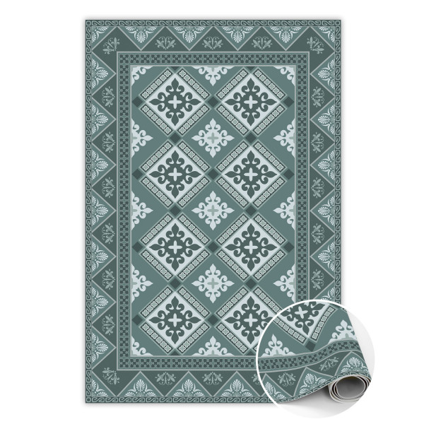 Modny winylowy dywan Geometria i ornamenty 60 x 90 cm 377567