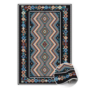 Modny winylowy dywan Geometryczne romby 100 x 150 cm 451073