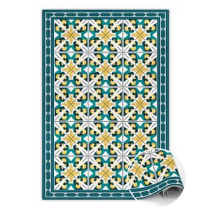 Modny winylowy dywan Geometryczne romby 100 x 150 cm 451078