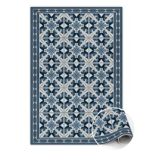 Modny winylowy dywan Geometryczne romby 140 x 210 cm 450968 Modny winylowy dywan Geometryczne romby 140 x 210 cm 450968