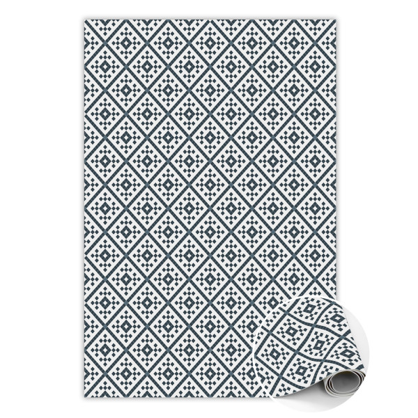 Modny winylowy dywan Geometryczne romby 150 x 225 cm 450684