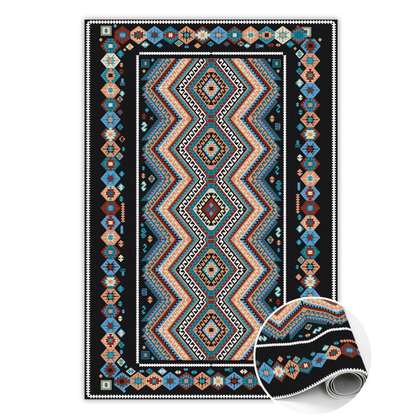 Modny winylowy dywan Geometryczne romby 60 x 90 cm 450665