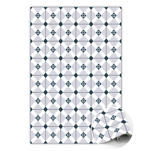Modny winylowy dywan Geometryczne romby 80 x 120 cm 451021