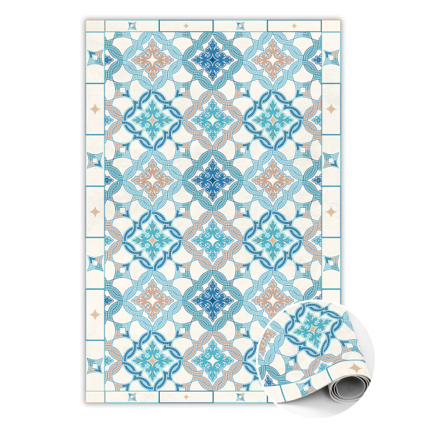 Modny winylowy dywan Geometryczny splot 120 x 180 cm 450742