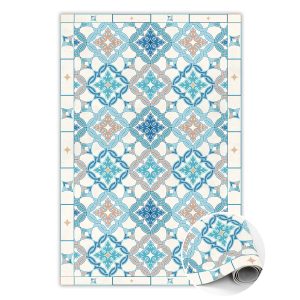 Modny winylowy dywan Geometryczny splot 80 x 120 cm 451045 Modny winylowy dywan Geometryczny splot 80 x 120 cm 451045
