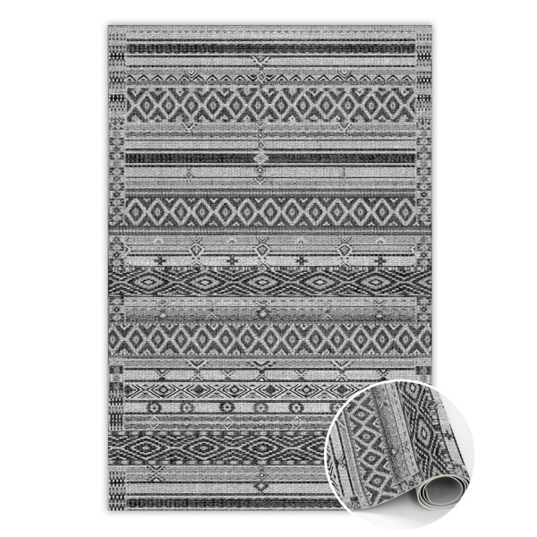 Modny winylowy dywan Heksagonalny wzór 80 x 120 cm 450693