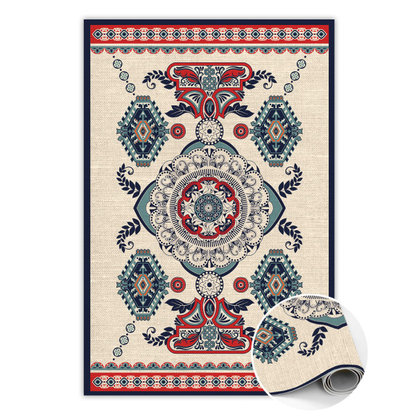 Modny winylowy dywan Hinduska geometria 140 x 210 cm 451056