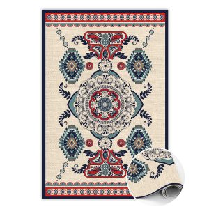Modny winylowy dywan Hinduska geometria 150 x 225 cm 451013 Modny winylowy dywan Hinduska geometria 150 x 225 cm 451013