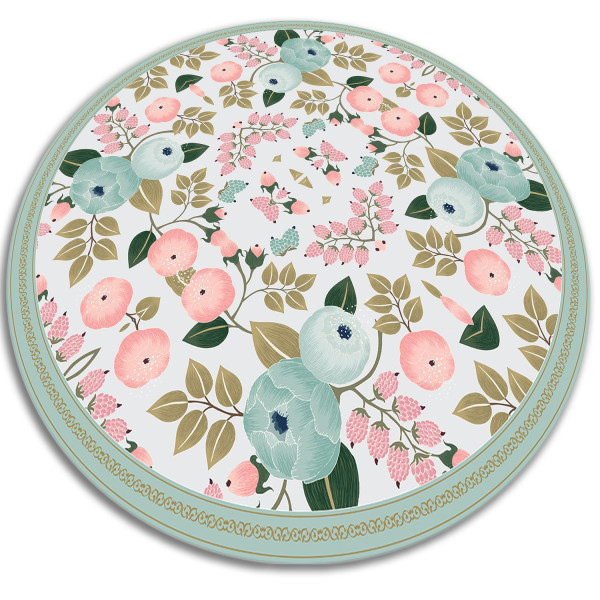 Modny winylowy dywan - Kwiat 50 cm 390844