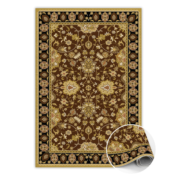 Modny winylowy dywan Kwiecisty kolaż 140 x 210 cm 450978