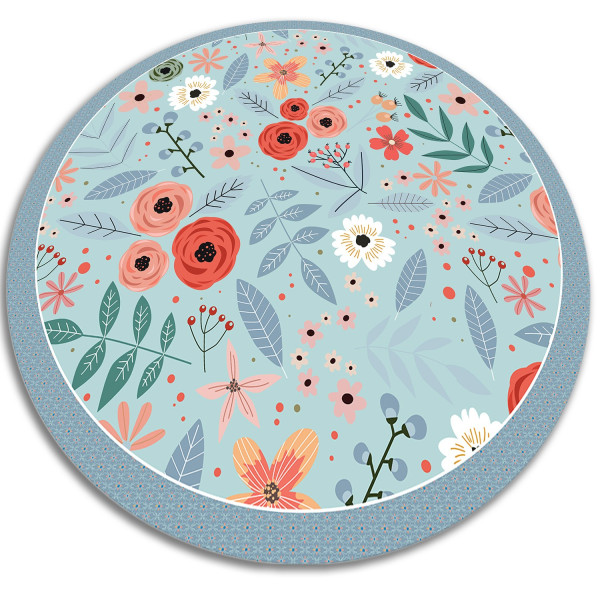 Modny winylowy dywan - Łąkowe kwiaty 50 cm 390368