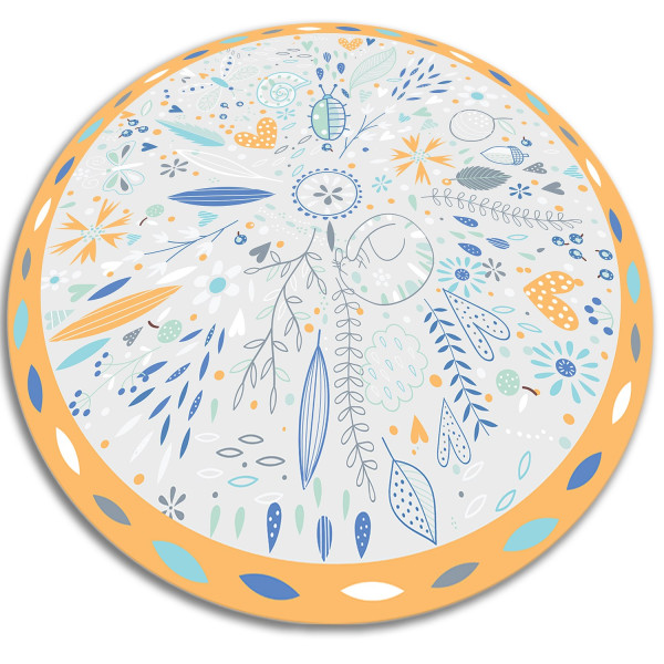 Modny winylowy dywan - Łąkowe motywy 120 cm 390795